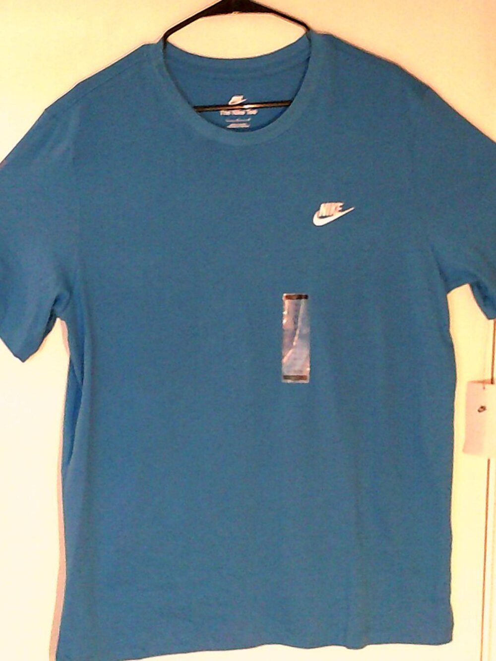 NEW NIKE SPORTSWEAR "Club Embroidered 2 Tee" MEN'S BLUE T-SHIRT L AR4997-435